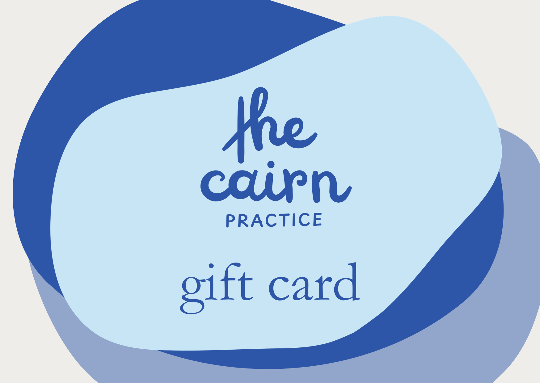 The Cairn Practice — Gift Card (Colour: Periwinkle Blue)