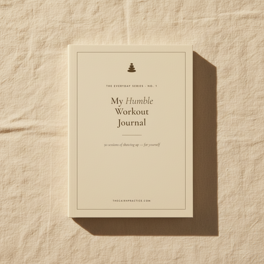 My Humble Workout Journal – Flatlay