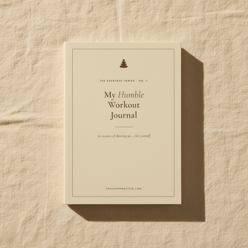 My Humble Workout Journal – Flatlay
