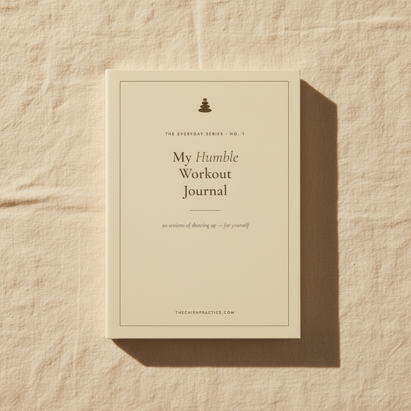 My Humble Workout Journal – Flatlay