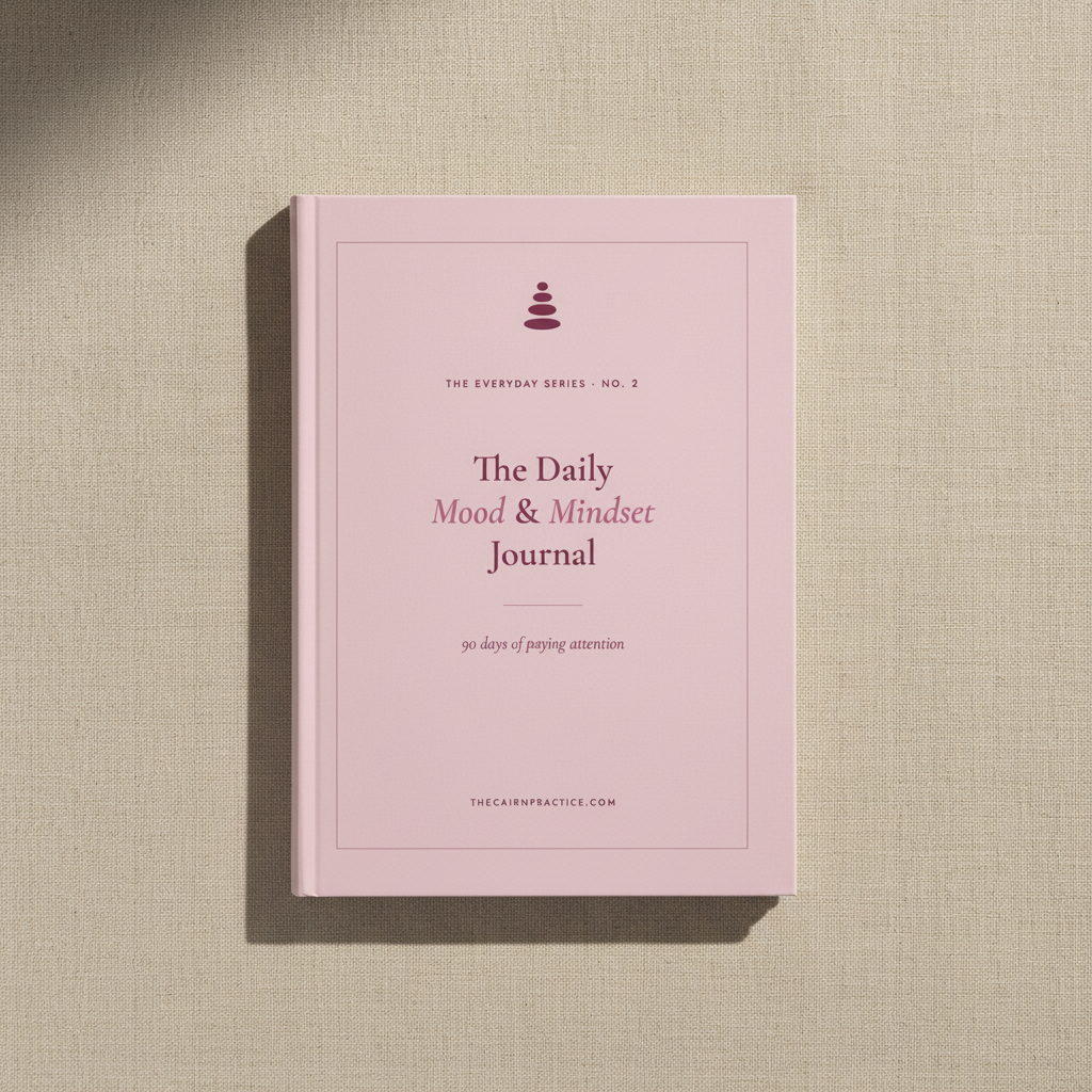 The Daily Mood & Mindset Journal – Softcover Flatlay