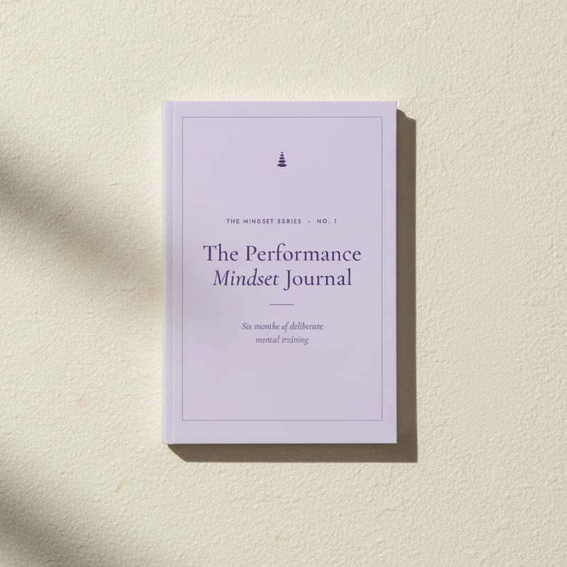 The Performance Mindset Journal – Clean Flatlay No Props